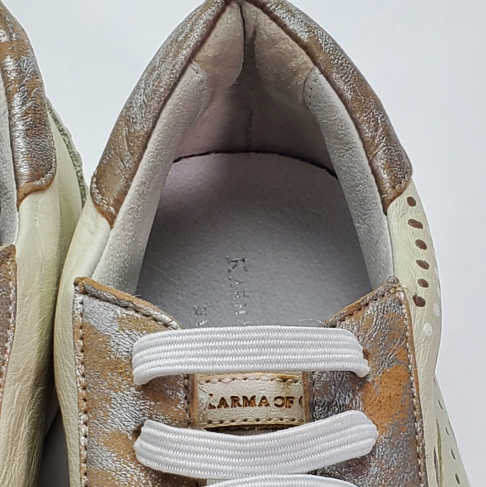 Karma Of Charme Naïf Hand Painted Leather Low Top Women Sneakers Sz 37 / US 6.5 - Picture 8 of 12